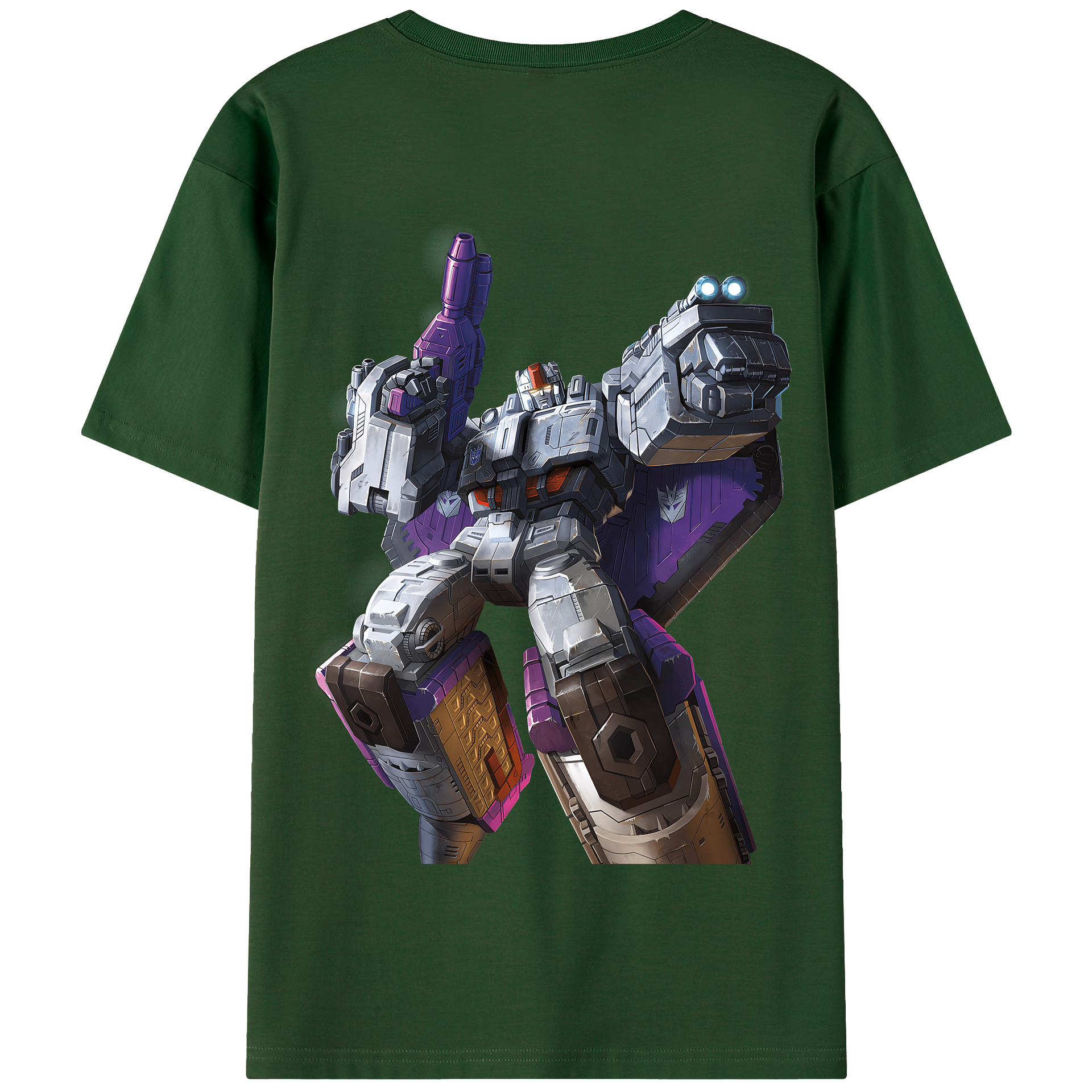 （画像用） Transformers トランスフォーマー 綿100％半袖Tシャツ（背面プリント）